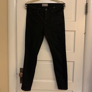 Everlane Black Mid Rise Skinny Jeans size 30 regular